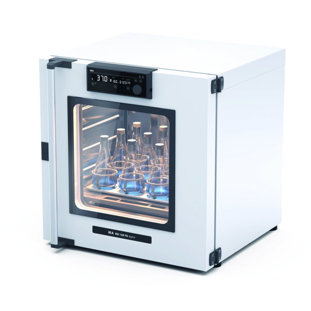 Incubator INC 125 FS digital SP25 w. shaking function, 25mm stroke Voltage 220-230V, CH plug
