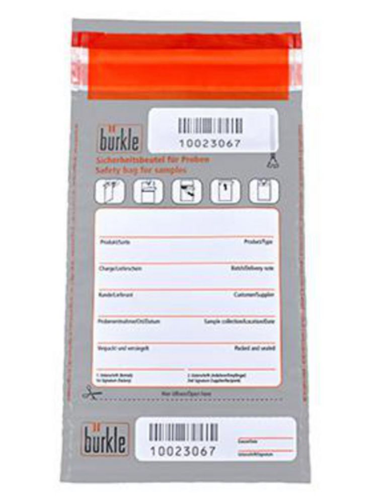 Safety bag for samples, 500 ml, 275x145 mm pack of 100