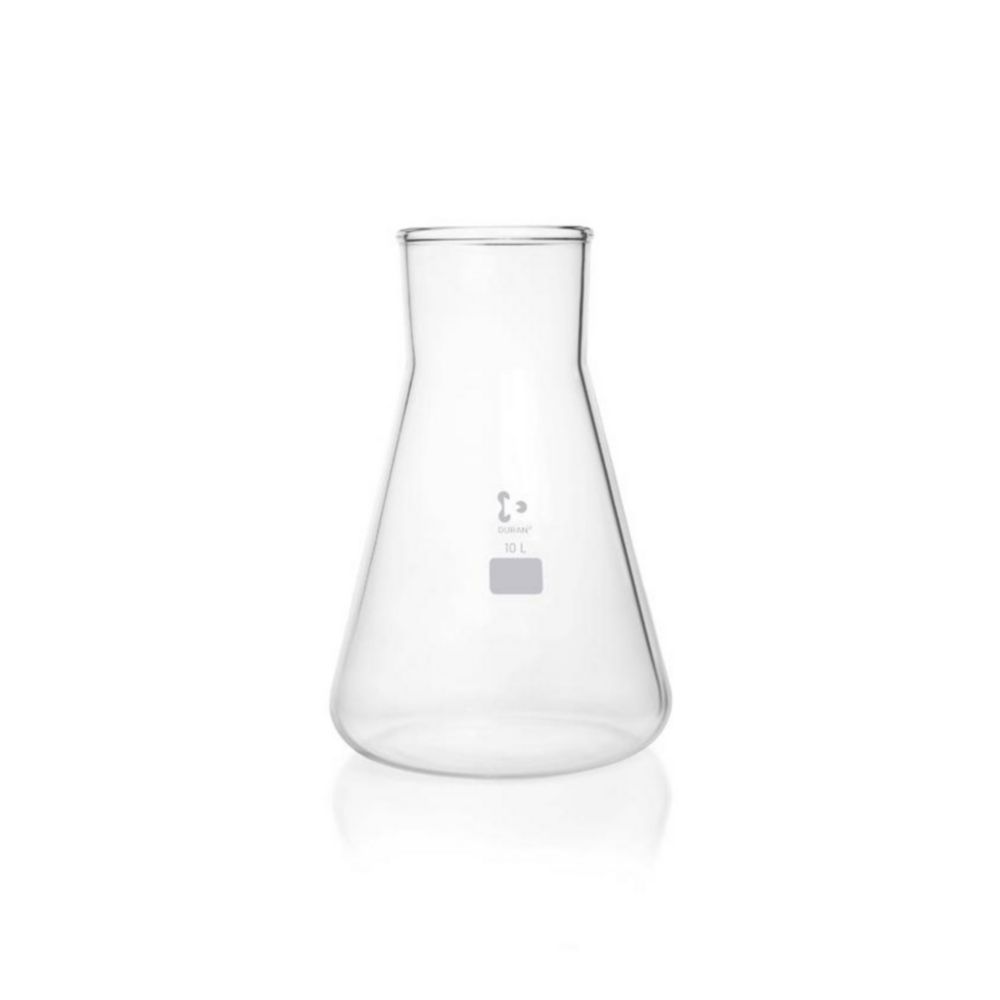Conical flasks, Erlenmeyer 10000 ml, DURAN, wide neck