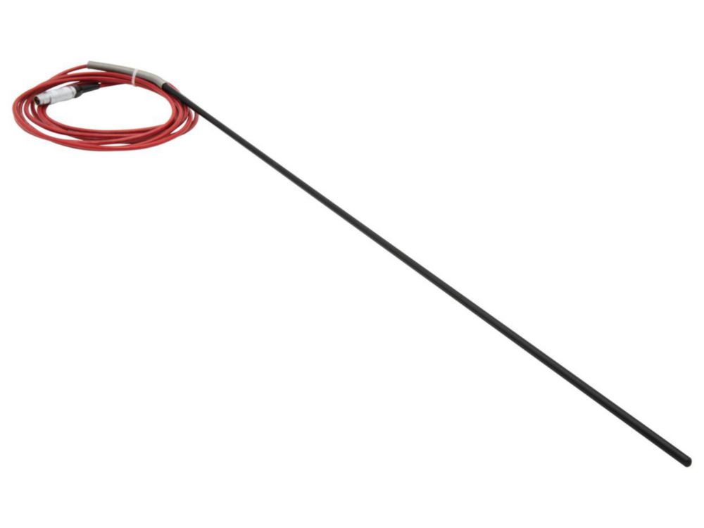 Pt100 external probe 1200 x 6 mm ø, stainless steel / PTFE coated, 3 m connection cable
