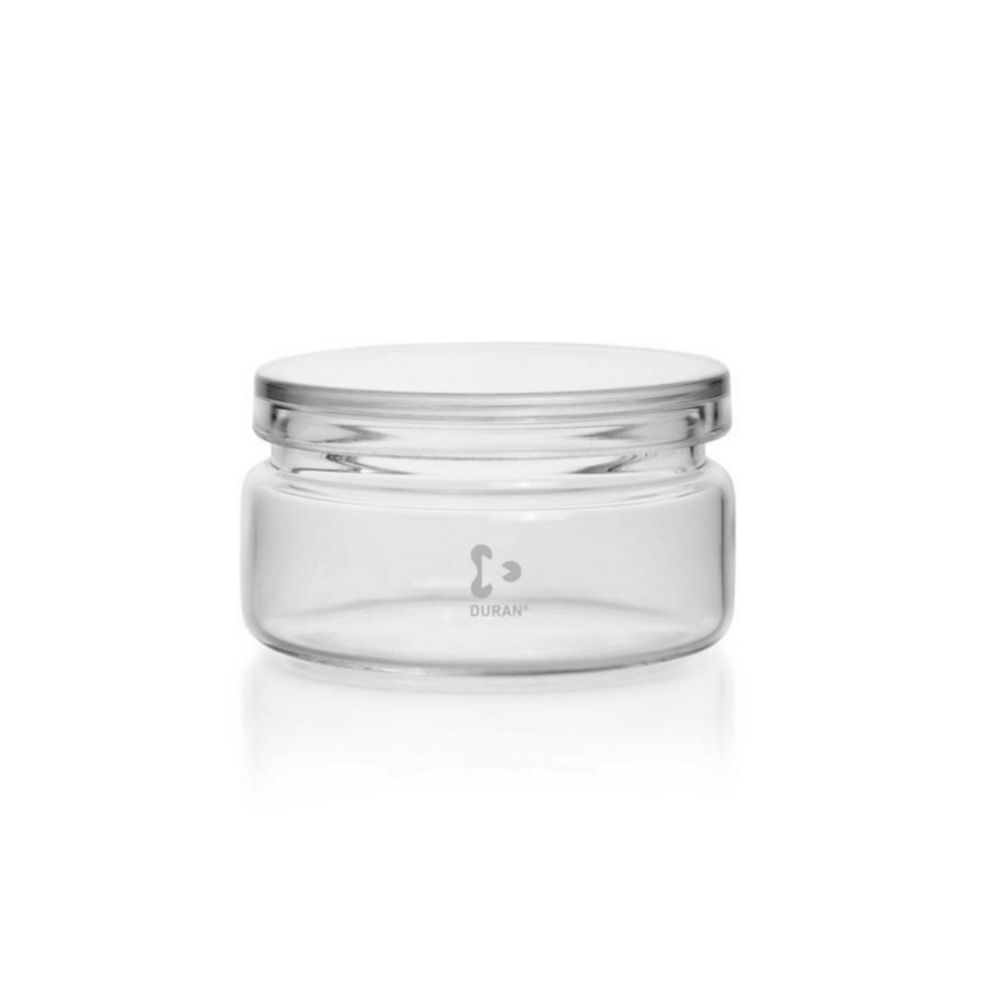 Jars 100x50mm glass low form