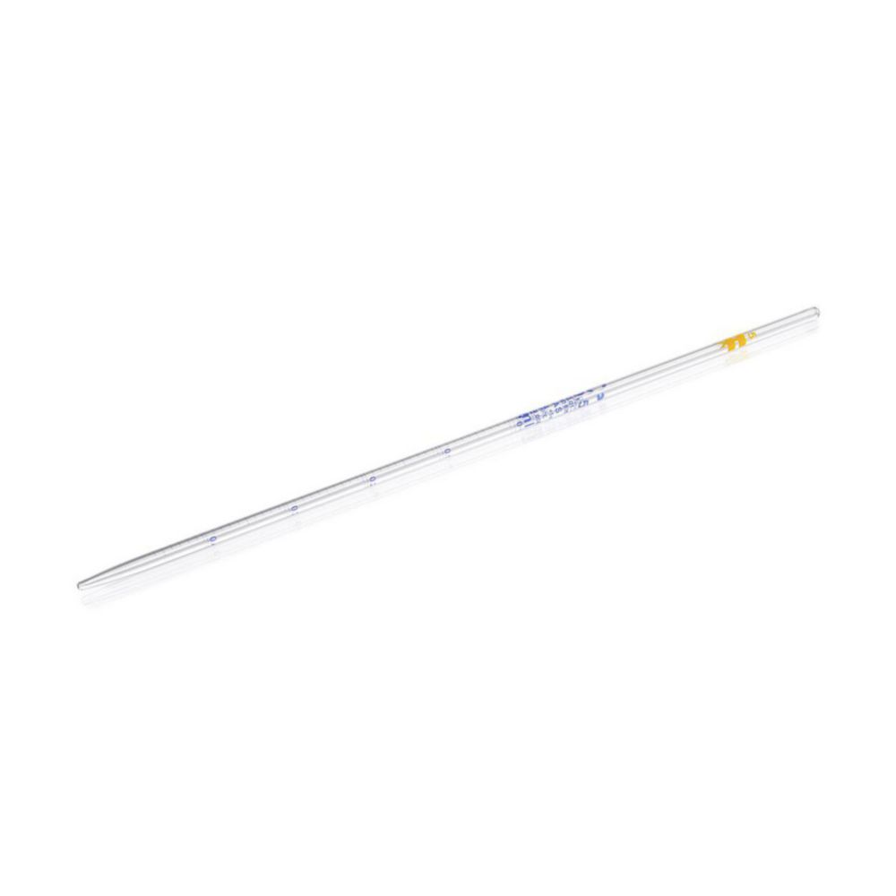 AR® glass graduated pipettes 0.5 ml cl. AS, blue printing, type 3, batch certificate, pack of 12