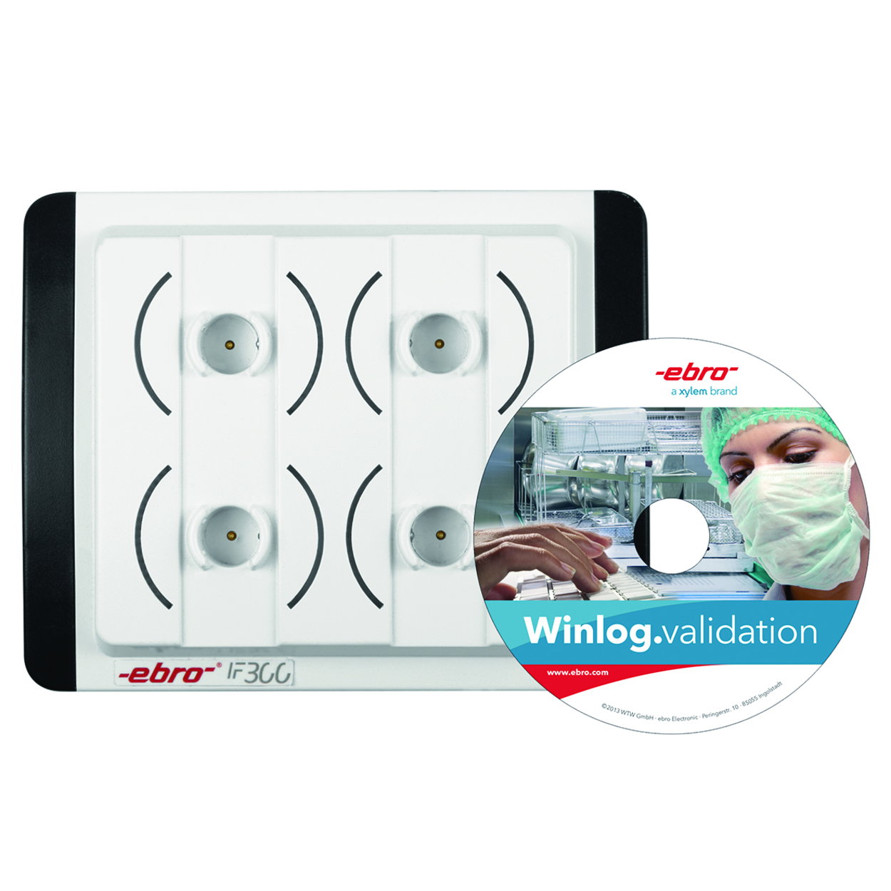EBI IF 300 output unit for EBI 11 data logger together with Winlog.validation software