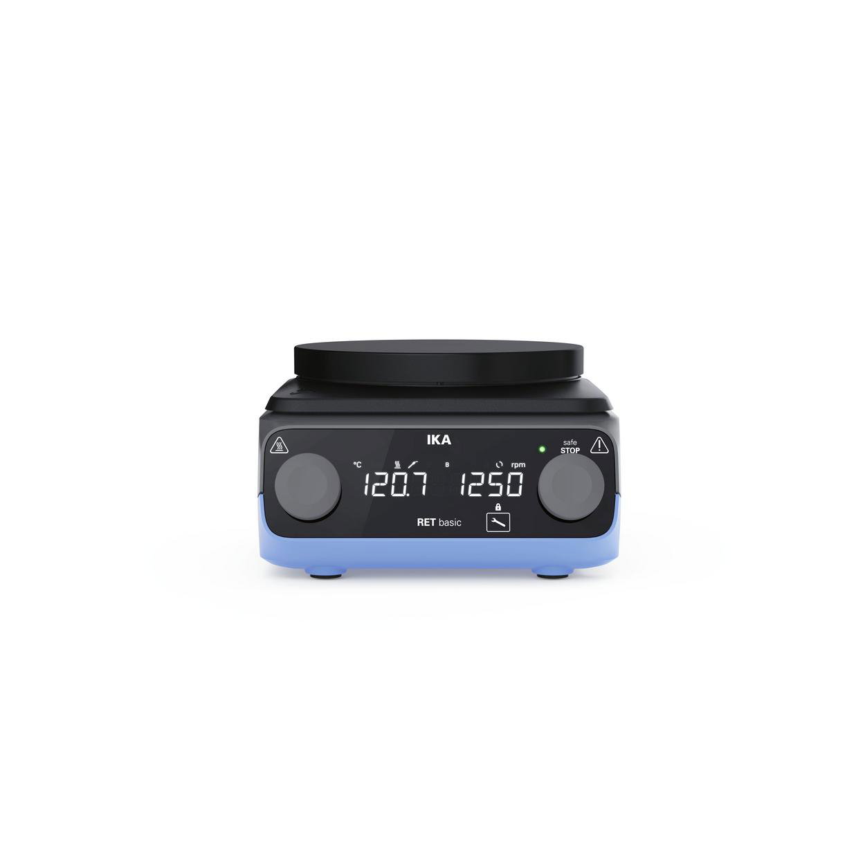 RET basic anodized Magnetic stirrer with heating, anodized hotplate with Swiss plug