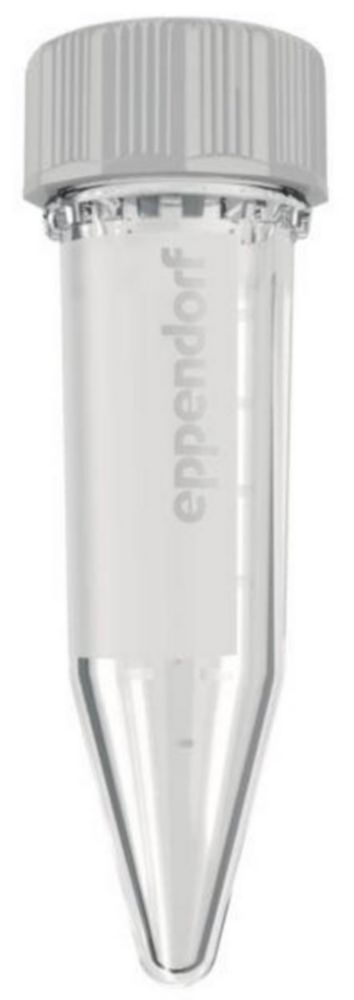 Eppendorf Tubes® 5.0 mL with screw cap 8 Universal adapter, PCR clean, colorless 400 containers, 2 racks (12 seats each), white,