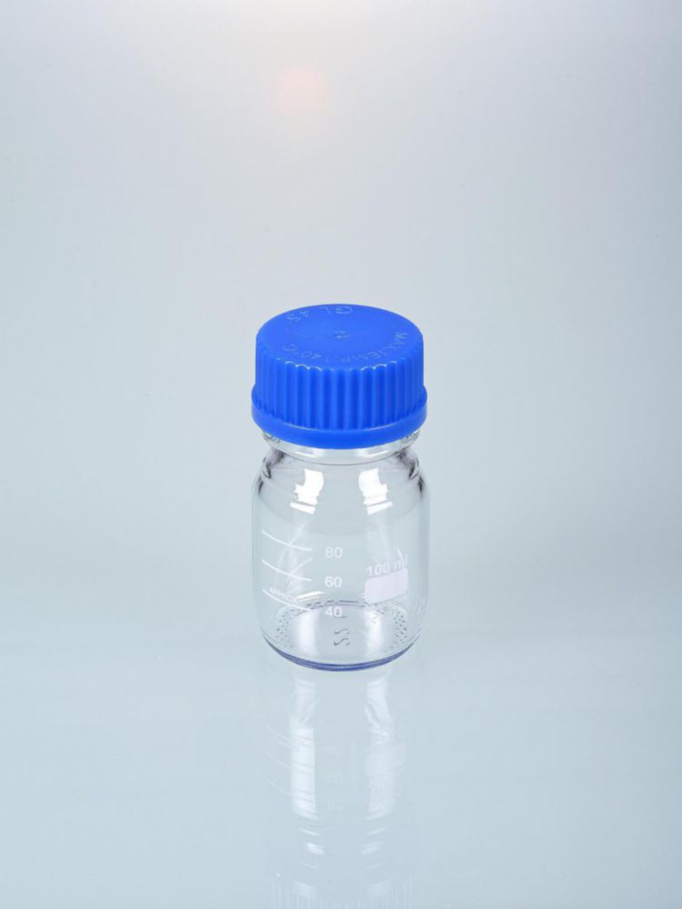 Glass bottle 100 ml with cap