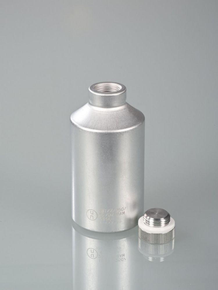 Aluminum bottle 125ml w. UN approval