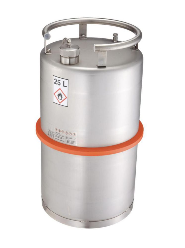 Safety storage container, V2A relief valve, 25 l