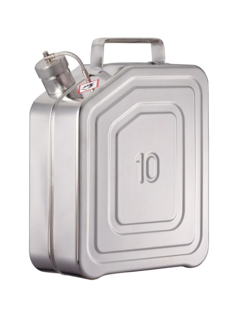 Safety storage container, V4A w/o relief valve, 10 l