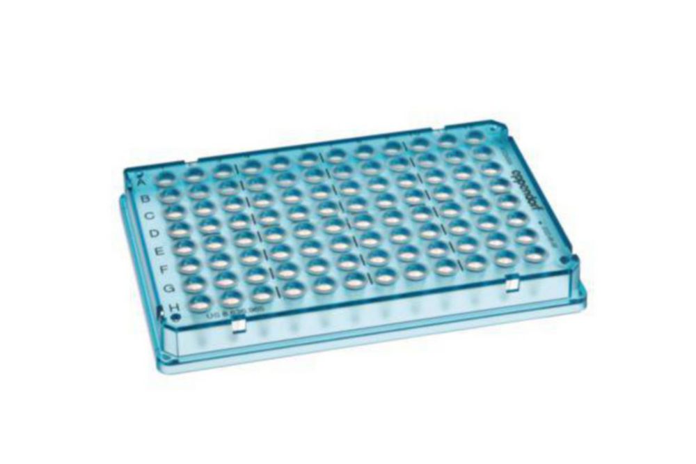 twin.tec® Trace PCR Plate 96 skirted, PCR clean, crystal blue, pack of 25