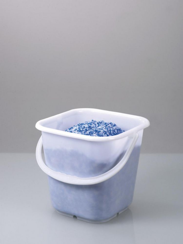 Square bin 14 Ltr., PE, transparent, w. scale