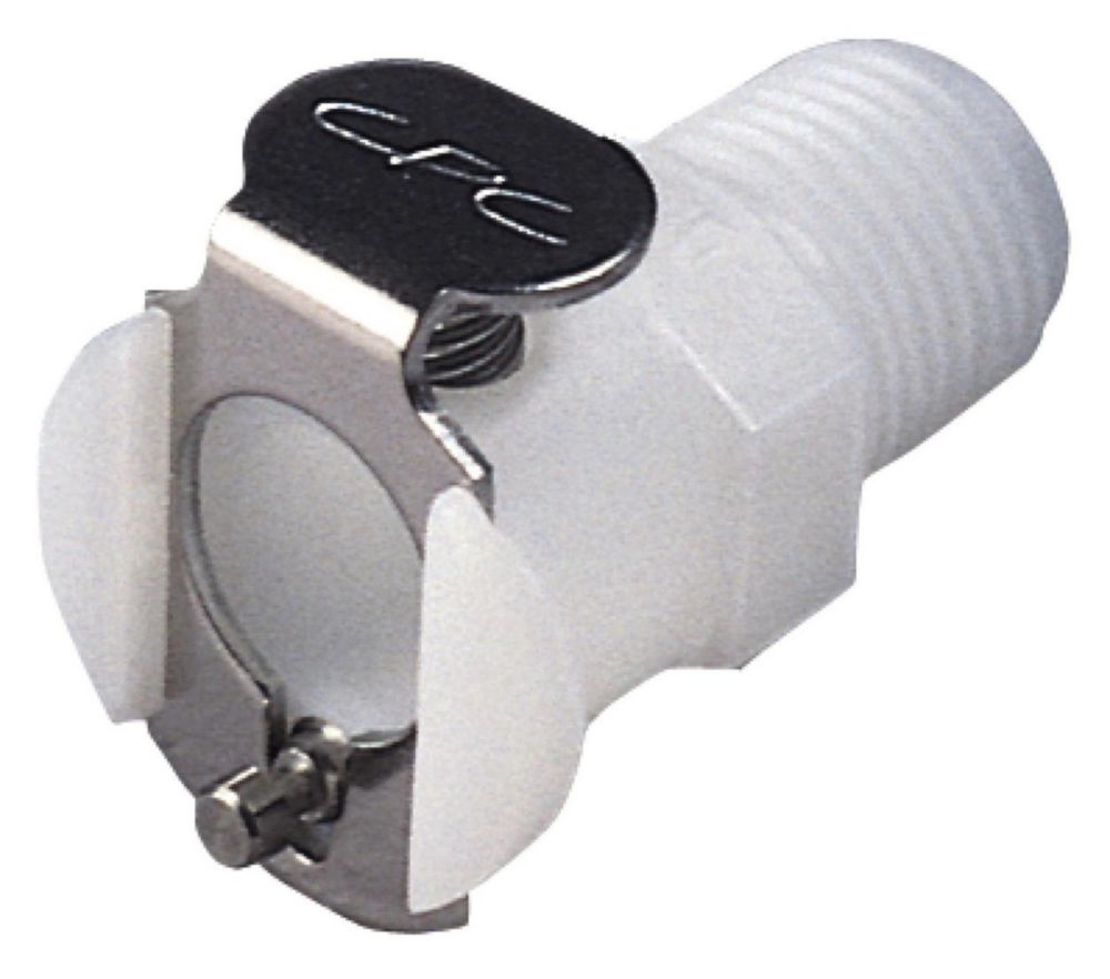 CPC Coupling, POM, nut part m. Valve, 1/8" NPT
