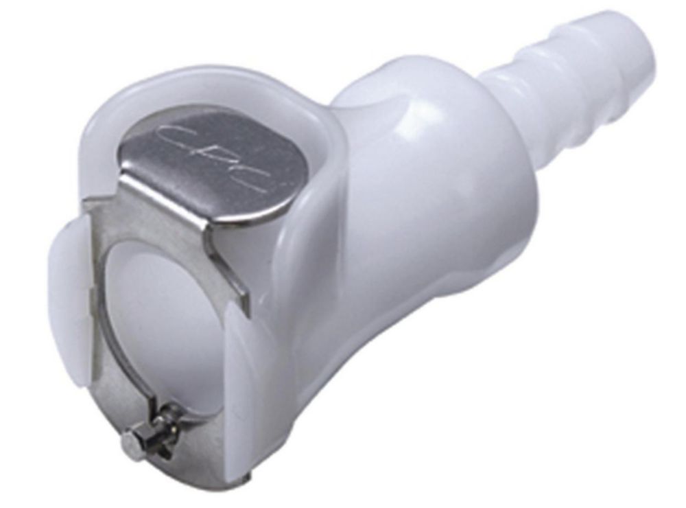 CPC Tubing coupling with tubing spouts for tubing I.D. 6,4 mm, POM w/o valve, mother part