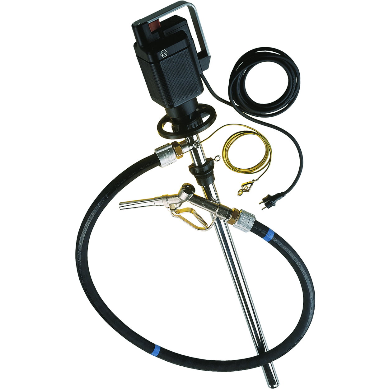 Drum pumps Pump set for solvent, dive depth 1000 mm, tube diameter 41 mm