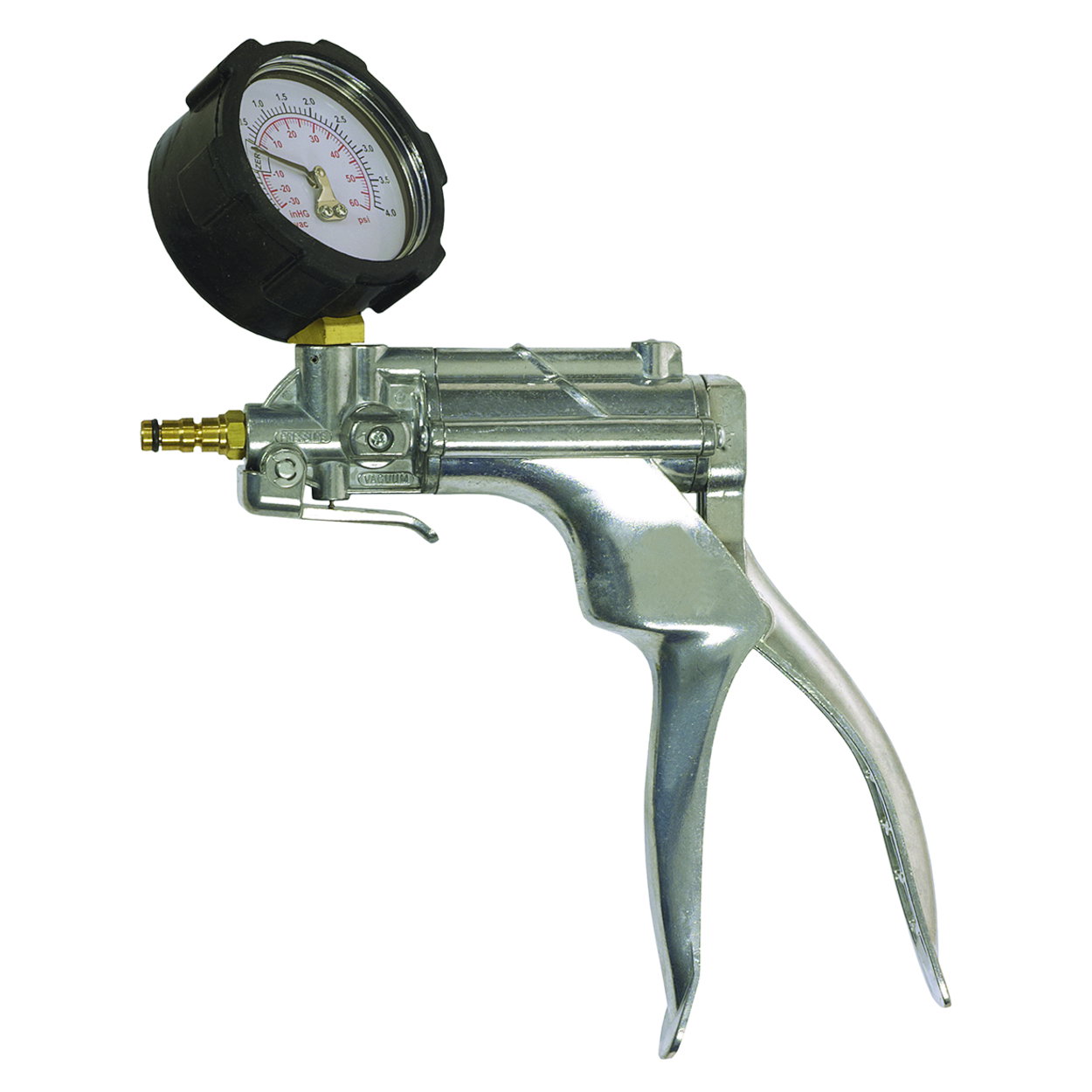 Vacuum Pump VacuMan aluminium, with pressure gauge
