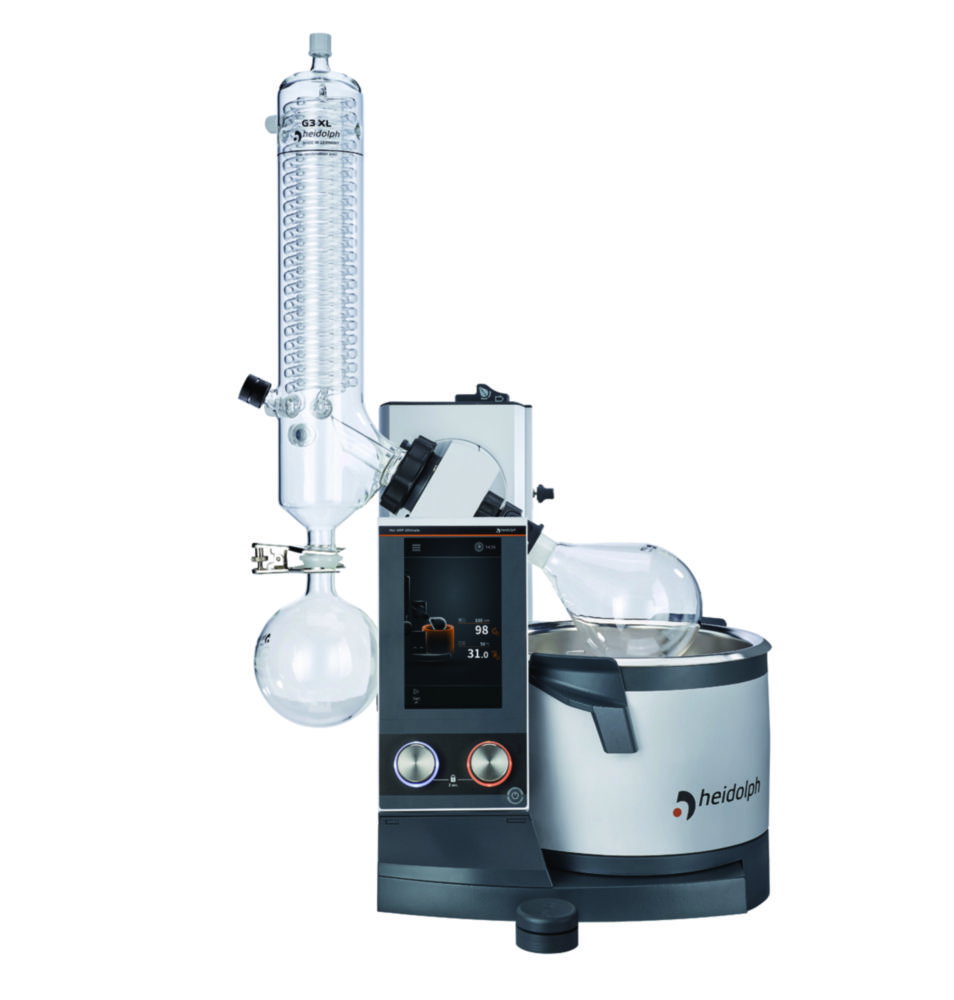 Rotary evaporator Hei-VAP Ultimate HL/G3B XL with hand lift, plastic-coated glass sets