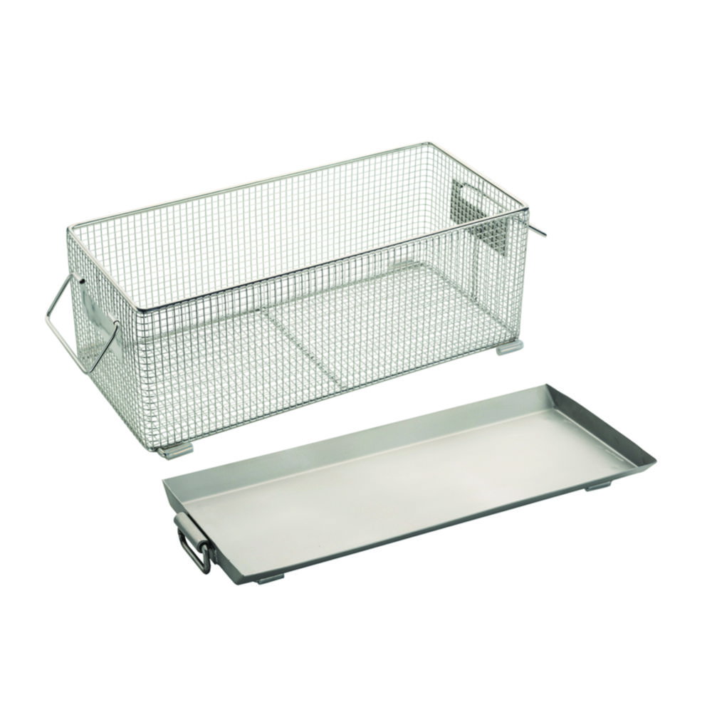 SET wire basket & drip cup Stainless steel, for VAC PRO 45