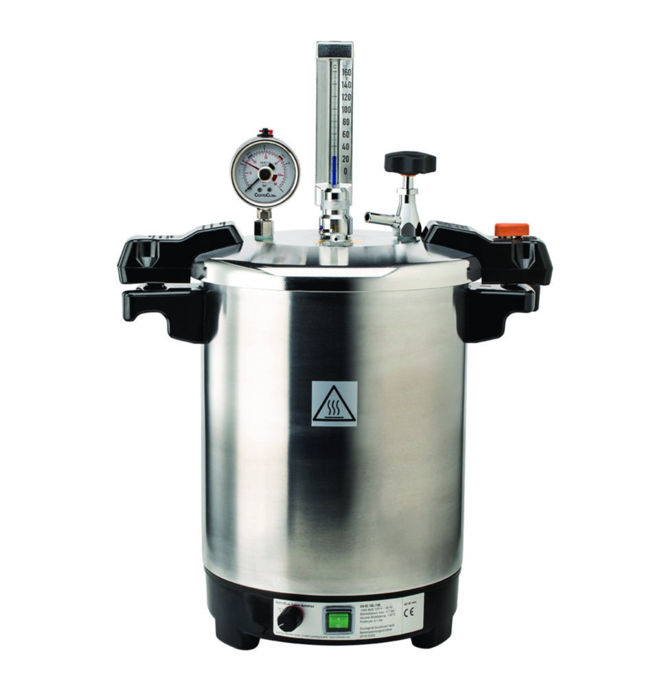 CertoClav CV-EL 12L GS table autoclave, 115/121°C