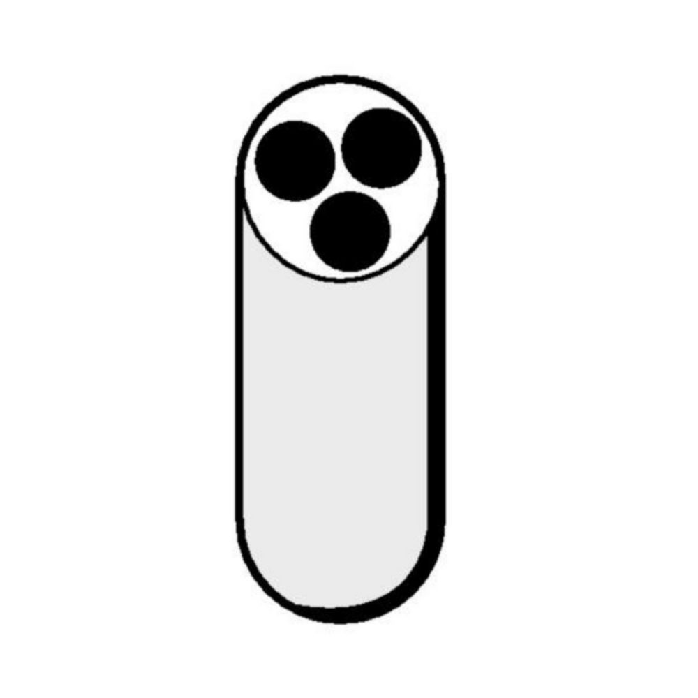 Adapter for 3x 2.6-7 ml vials (95mm) for rotor F-34-6-38, pack of 2
