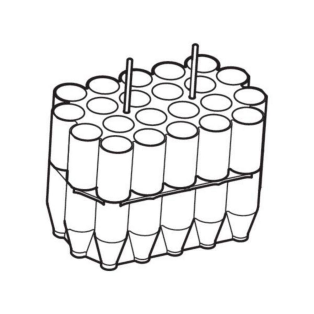 Adapter, for 22 Eppendorf Tubes® 5.0 mL and 15 mL conical vessels, for rotor S-4x1000 with plate/tube cups, set of 2 pieces