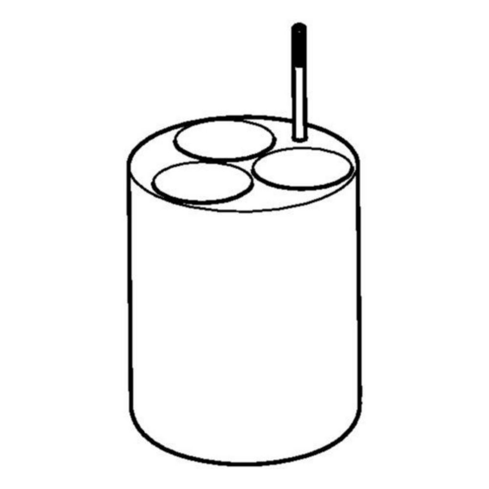 Adapter, for 3 Oak Ridge vessels 30 mL for 250 mL rectangular buckets in rotor FA-6x250 Set of 2 pieces