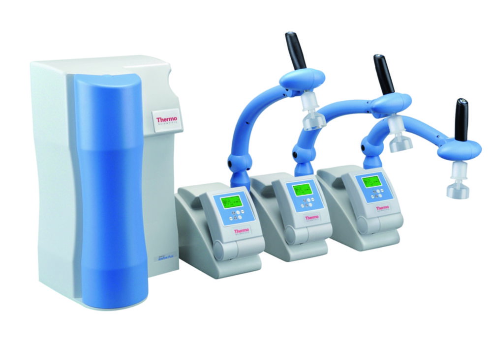 Pure water system GenPure UV-TOC with x-CAD Plus 2 l/min, with table dispenser, with UV-Oxidation and TOC-Analysis