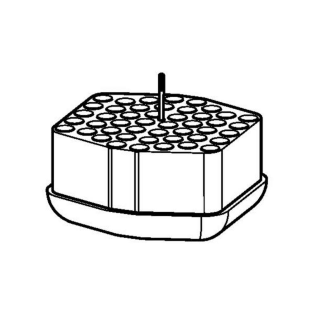 Adapter, for 46 reaction vessels 12 × 75 mm, 5 mL FACS, for rotor S-4xUniversal, set of 2 piece