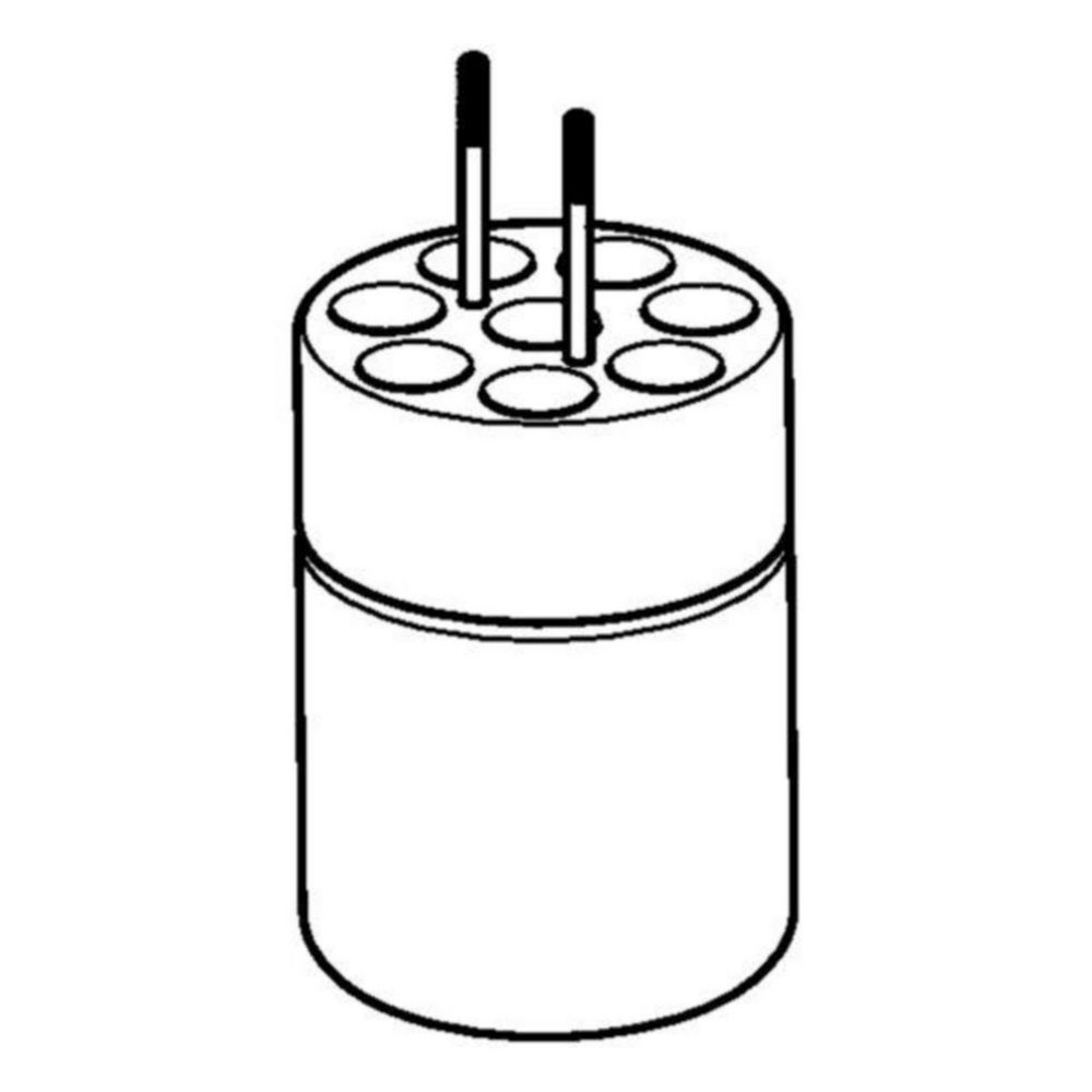 Adapter, for 8 blood collection vessels 2.6-8.0 mL for 250 mL rectangular buckets in rotor FA-6x250 Set of 2 pieces