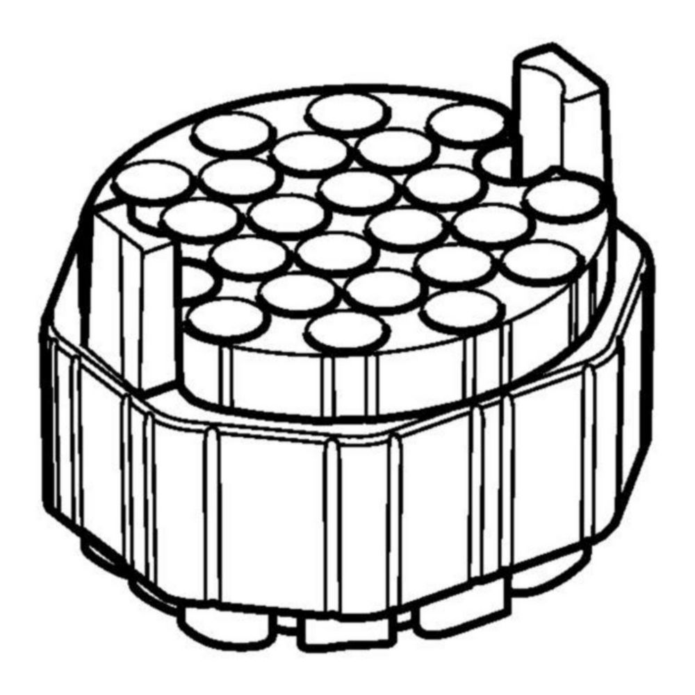 Adapter, for 26 round bottom vessels 7.5 mL-12 mL, for rotor S-4xUniversal, set of 2 pieces