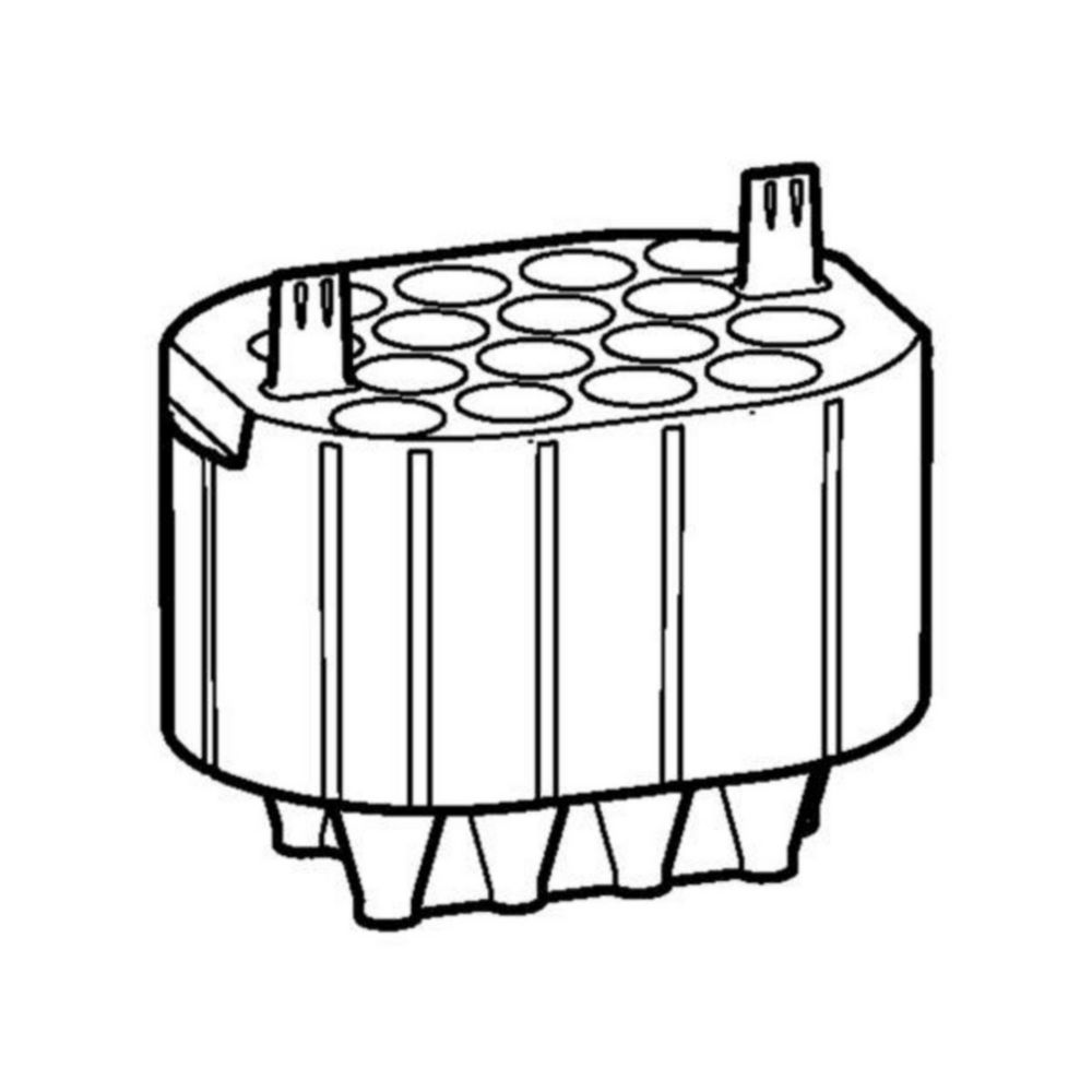 Adapter, for 16 Eppendorf Tubes® 5.0 mL and 15 mL conical vessels, for rotor S-4x1000 with plate/tube cups, set of 2 pieces