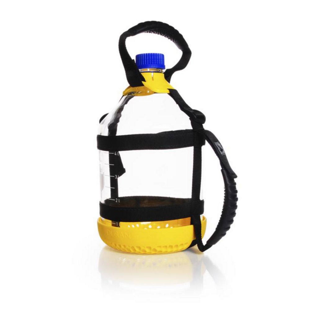 Bottle Carrying System GL45 5 liter, PP, yellow