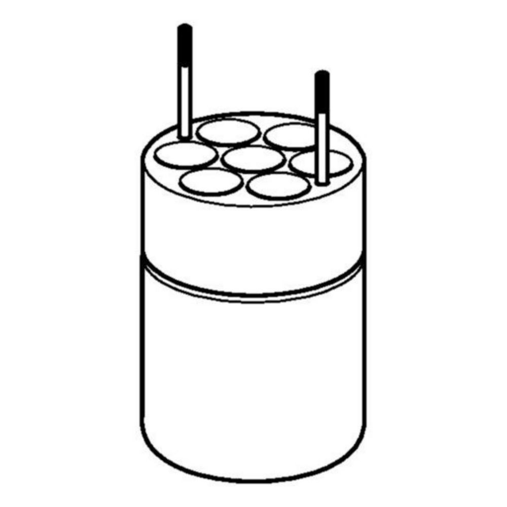 Adapter, for 7 blood collection vessels 5.5-12 mL for 250 mL rectangular buckets in rotor FA-6x250 Set of 2 pieces