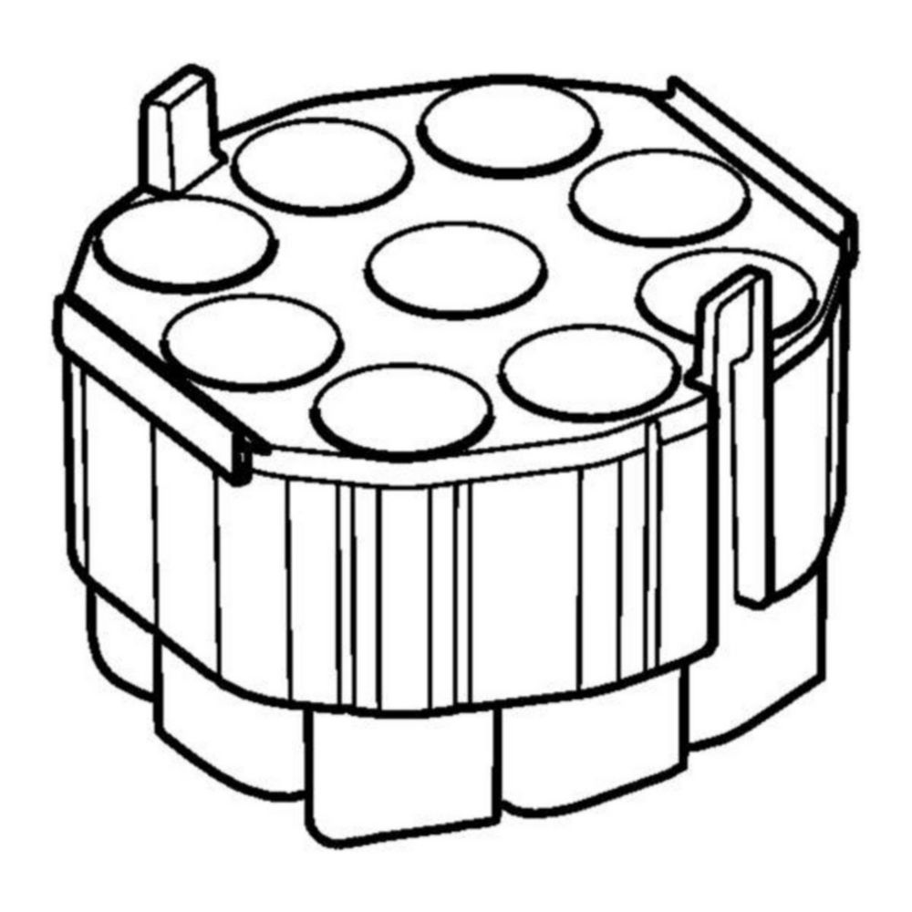 Adapter, for 9 conical vessels 50 mL conical for rotor S-4xUniversal, set of 2 pieces