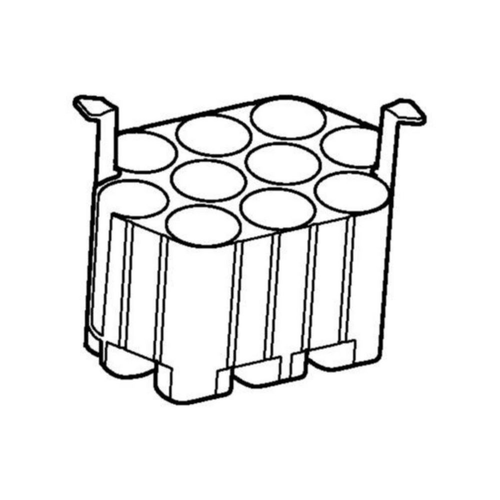 Adapter, for 10 conical vessels 25 mL, for rotor S-4x1000 with plate/tube cups, Set of 2 pieces