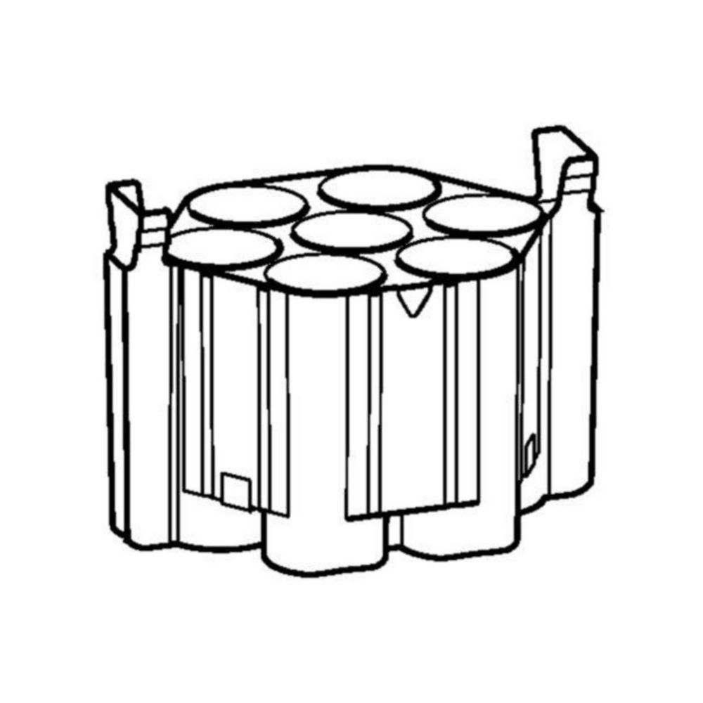 Adapter, for 7 conical vessels 50 mL, for rotor S-4x1000 with plate/tube cups, Set of 2 pieces
