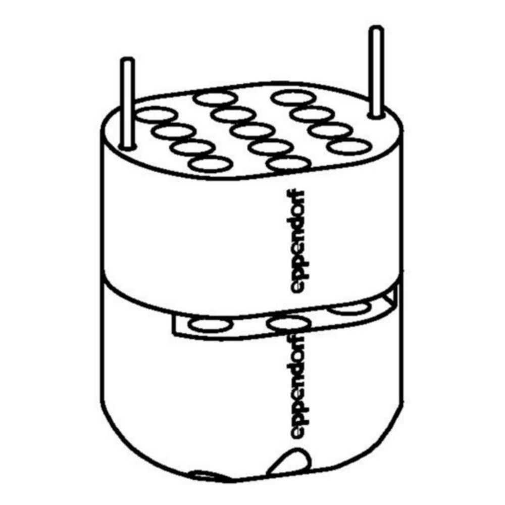 Adapter for 26x1,5ml/2ml vials for rotor S-4-72, pack of 2
