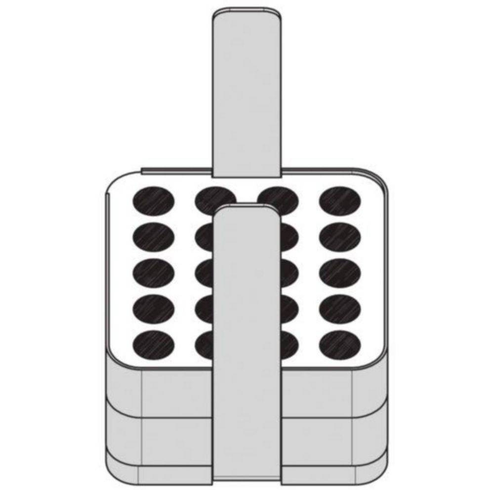 Adapter for 20x2ml tubes/D=11mm for rotor A-4-81, S-4x500, pack of 2 pieces