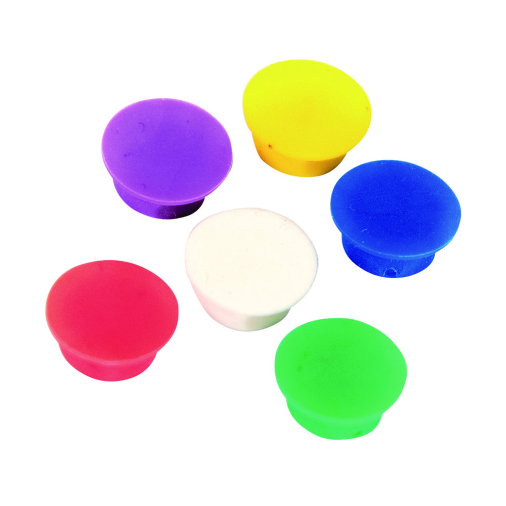 LLG-Insert cap disks for cryotubes red, star-shaped, pack of 1000