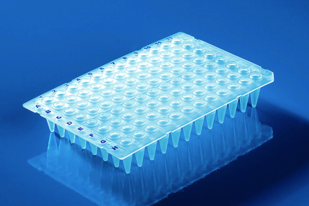 PCR plates 96-well, 0.2 ml PP, thin walled, flexible, high wells without frameworks, pack of 50