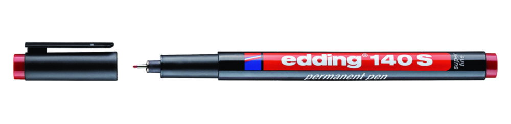 OHP-pens, Edding 140/S permanent red, 0,3 mm line width