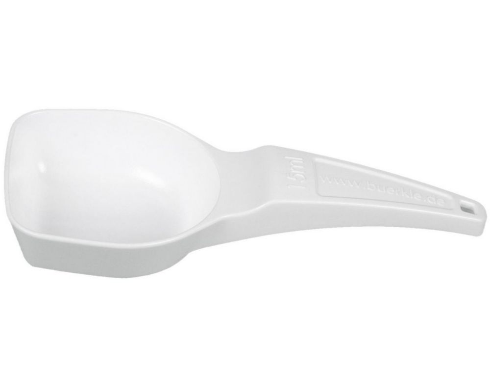 Dosage spoon 15 ml, PS, white pack of 100