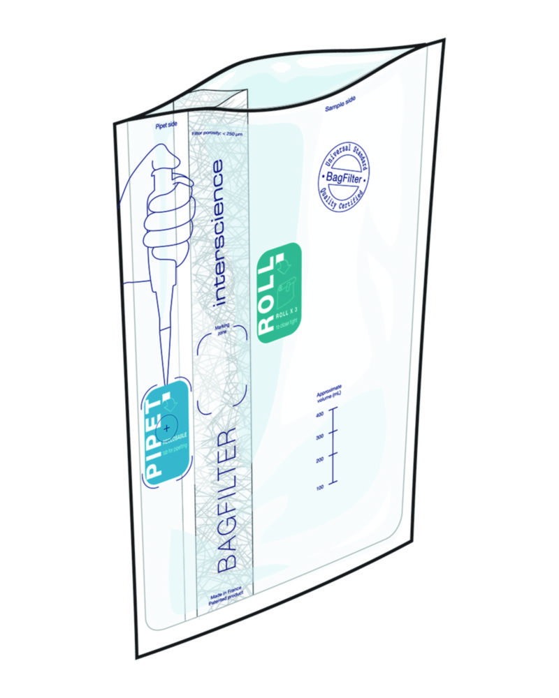Blender Bags BagFilter® Pipet & Roll 400 400 mL, 190x300mm pack of 500