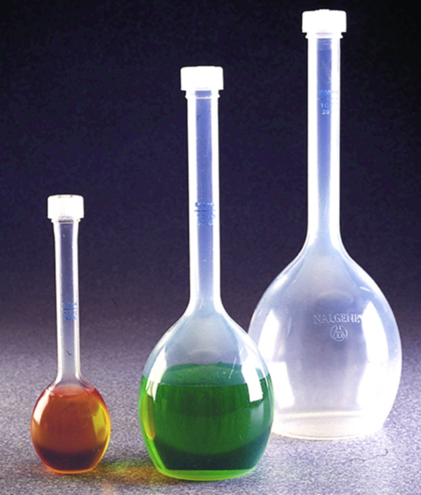 Volumetric flasks,with screw cap,class B,PMP cap. 1000 ml,