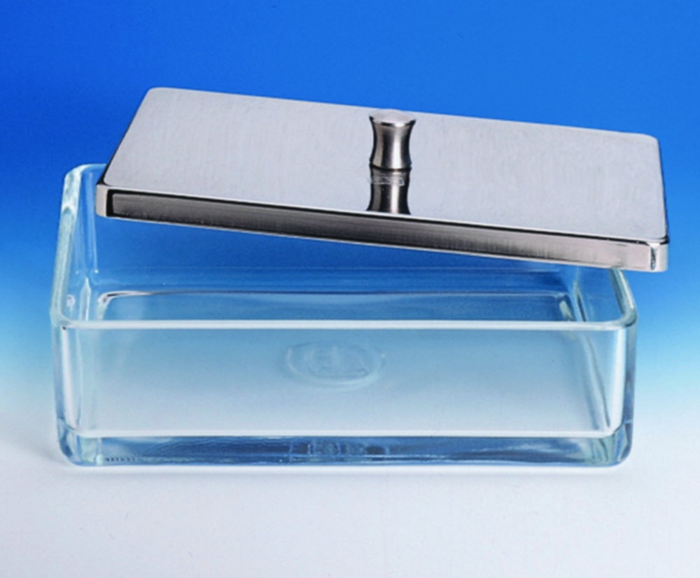 Instrument tray, glass 200x100x100 mm without cover