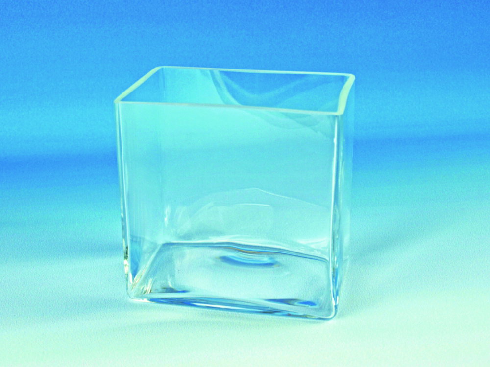 Glass tank 180x130x180mm fine ground rim
