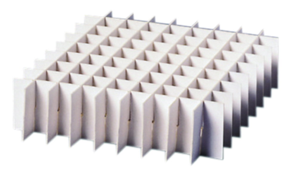 LLG-Grid divider 9x9 H=65mm, from cardboard for Cryobox 136 x 136 mm, pack of 10