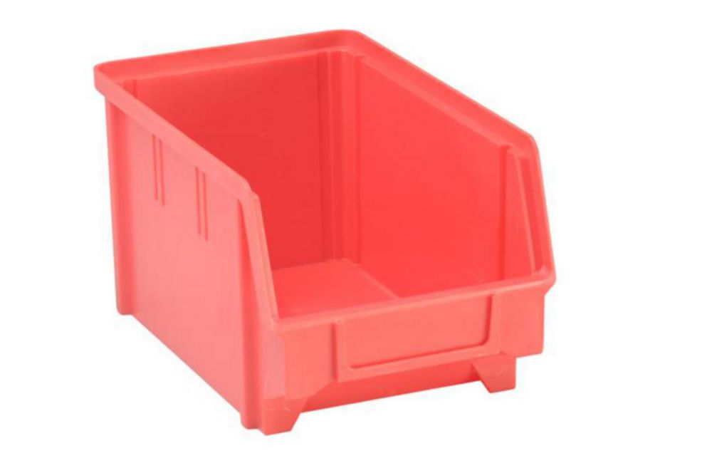 Storage bins,PS,red,230/200x145x125 mm