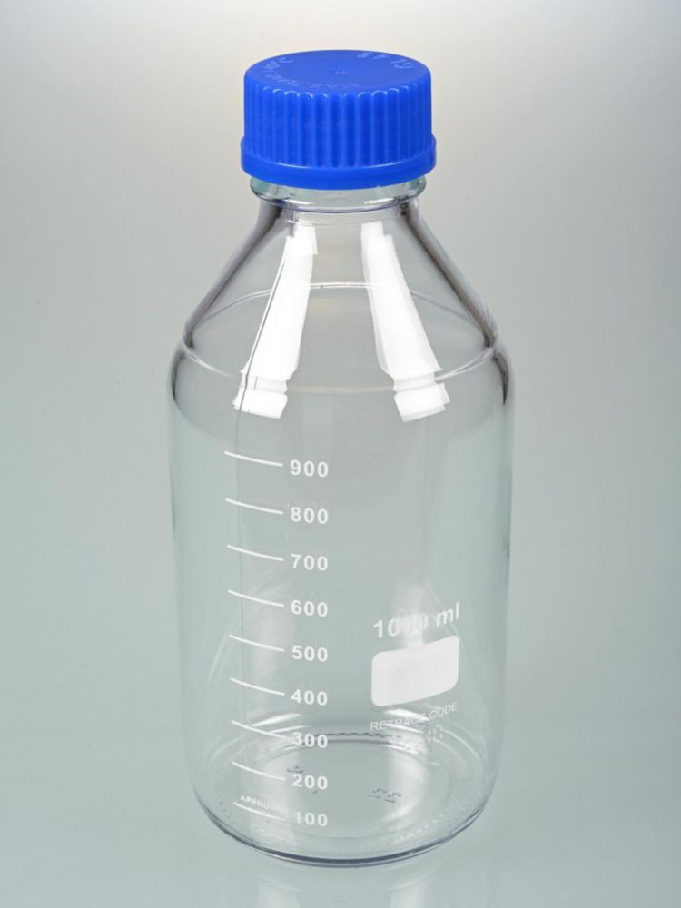 Glass bottle 1000 ml with cap