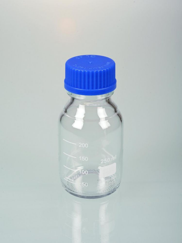 Glass bottle 250 ml with cap