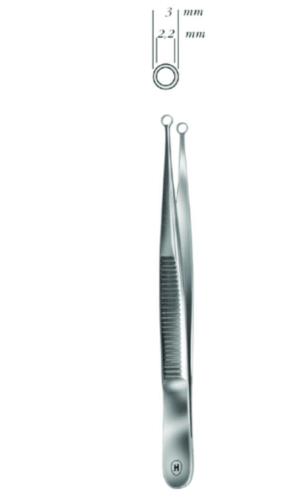 Drum, forceps for tissue and tumours lenght 90mm, No.2